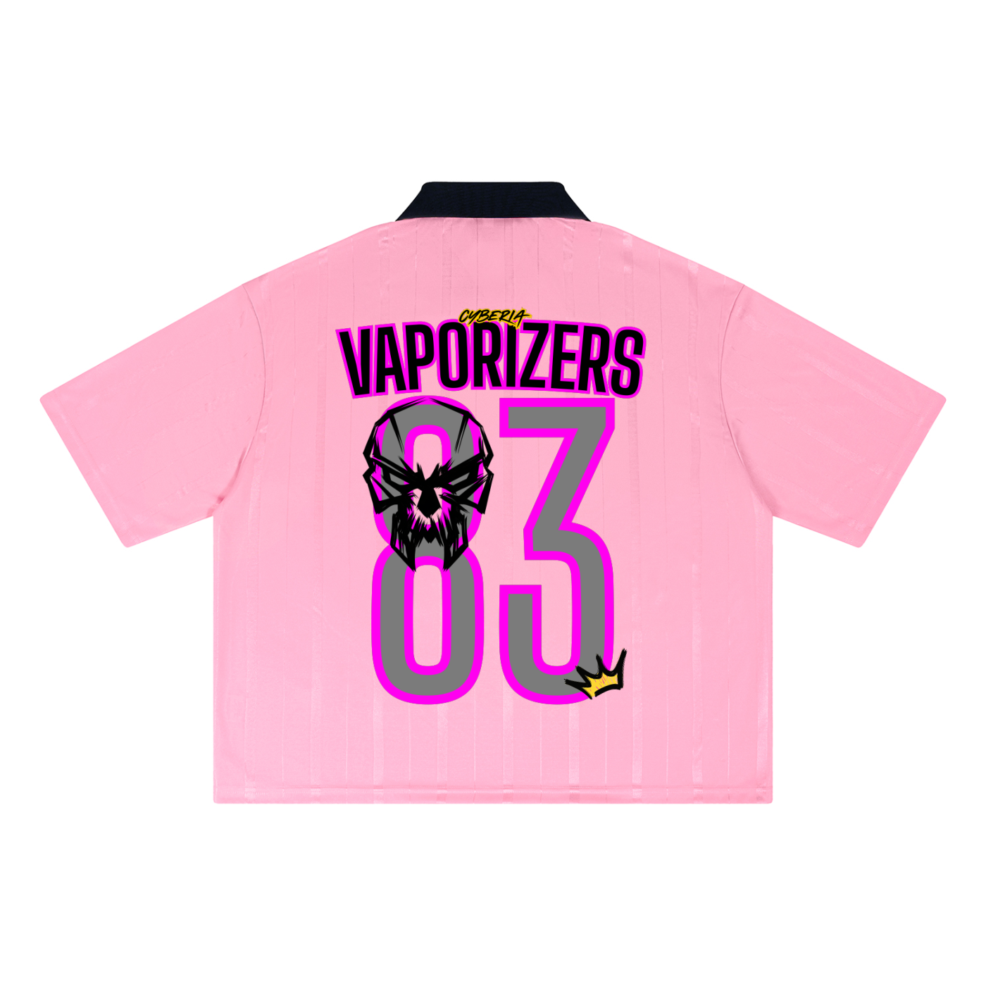 CYBERIA - VAPORIZERS - Unisex Striped Boxy Soccer Jersey