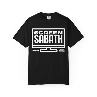 PROMPT OFFLINE - SCREEN SABATH - Premium cotton fabric T-shirt