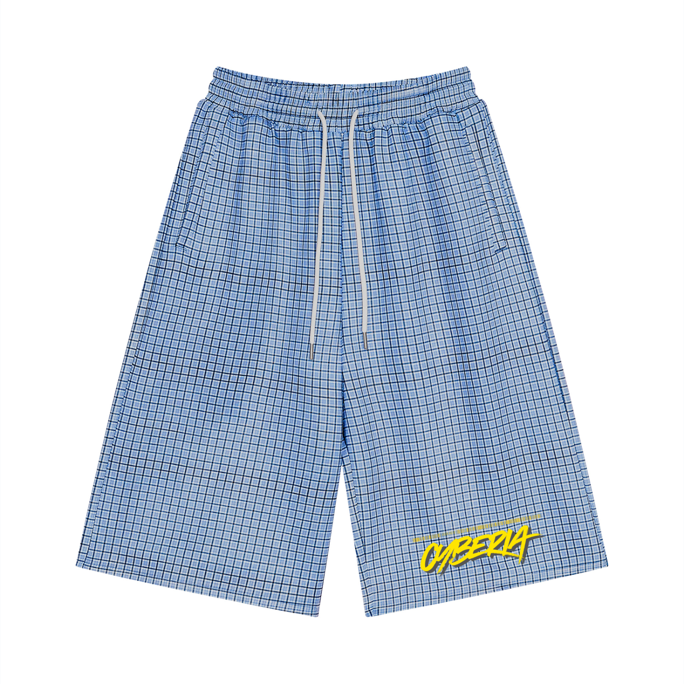 CYBERIA - BASICS - Unisex Plaid Drawstring Shorts
