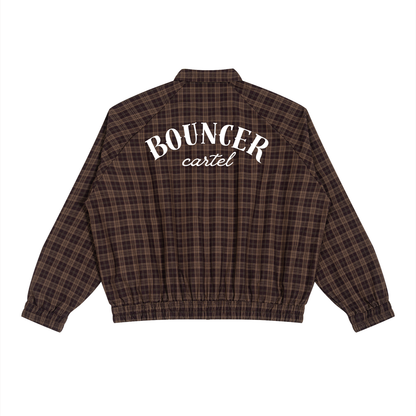 CYBERIA - BOUNCER CARTEL - Unisex Plaid Full-Zip Track Jacket