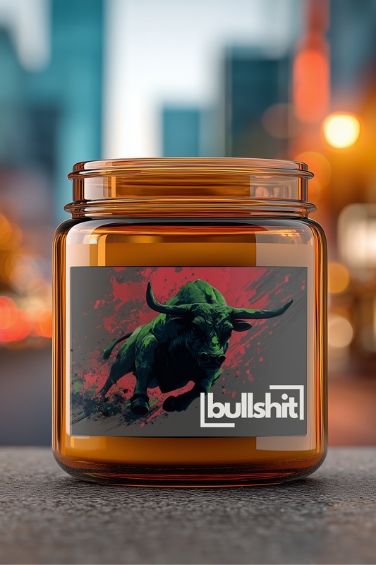I.AM.TRADER - Bullshit, Scented Candle, Coconut Apricot Wax (4oz, 9oz)