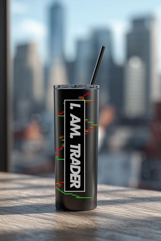 I.AM.TRADER - The Candle Tumbler with Straw, 20oz