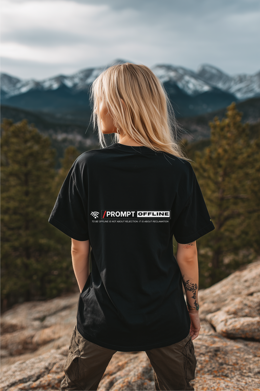 PROMPT OFFLINE - HORIZON - Premium cotton fabric T-shirt