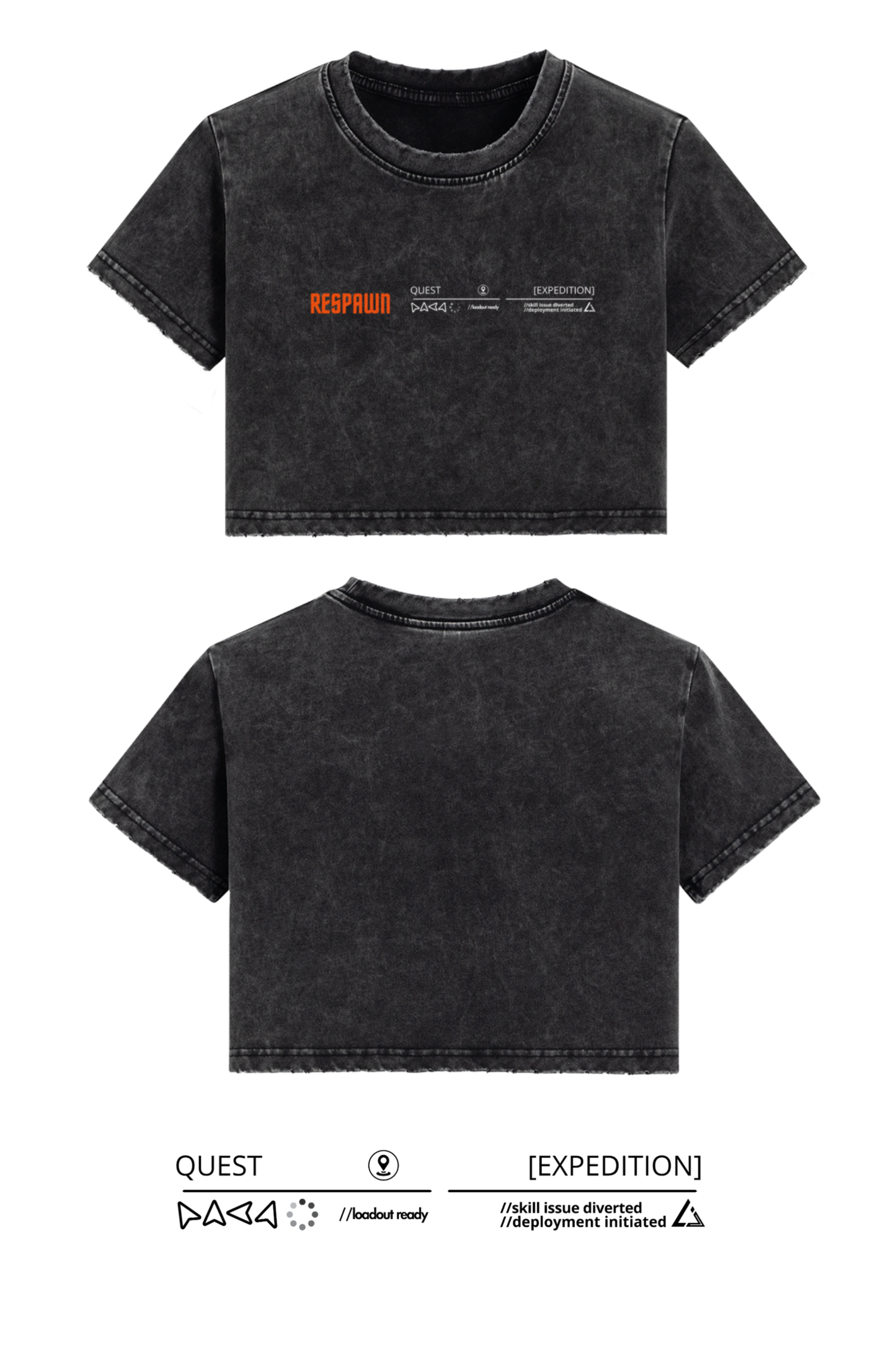 SIREN INDUSTRIES - RESPAWN - QUEST Women's Crop Top T-shirt