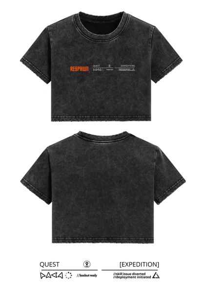SIREN INDUSTRIES - RESPAWN - QUEST Women's Crop Top T-shirt