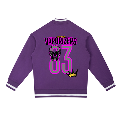 CYBERIA - VAPORIZERS - Contrast Piping Zip Bomber Jacket