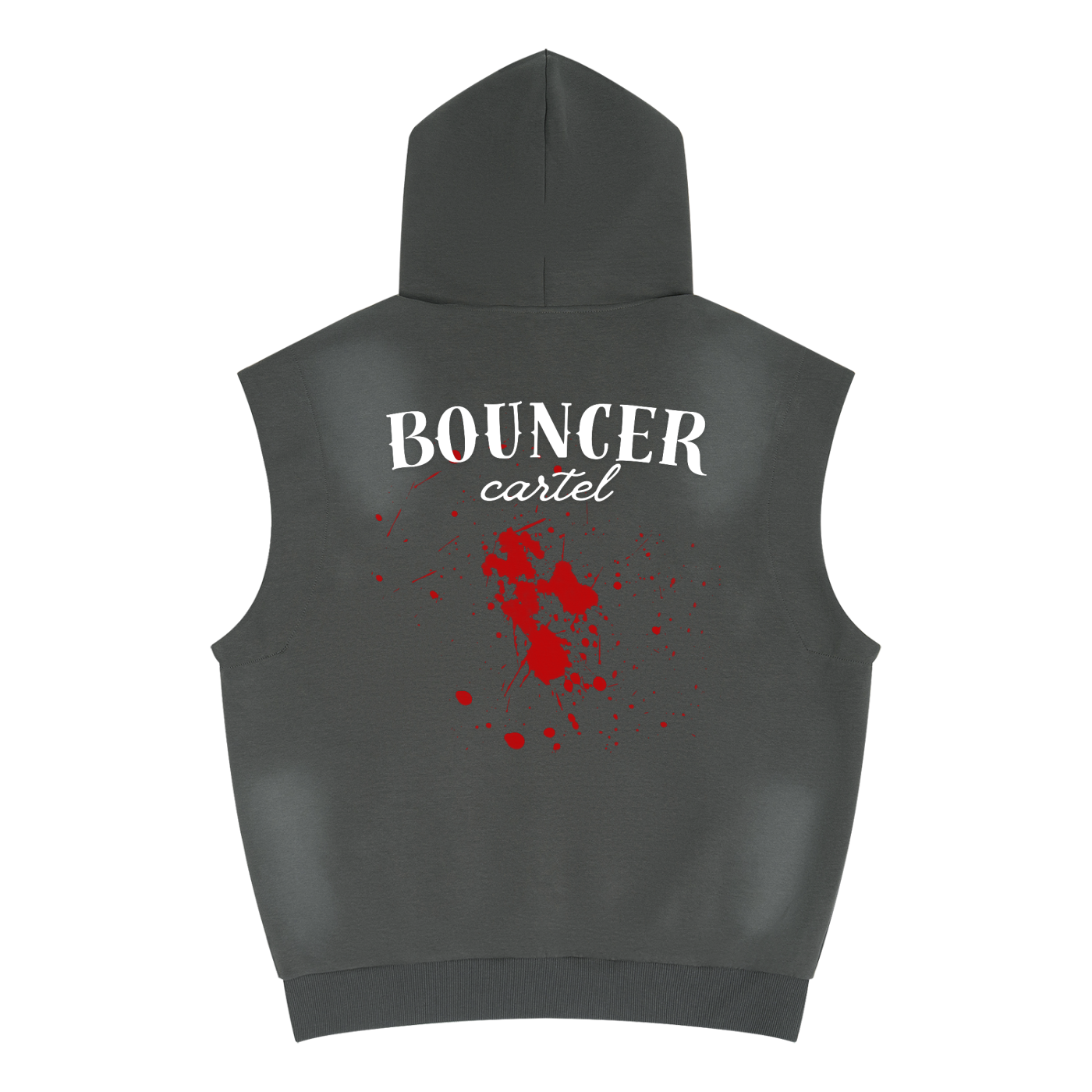 CYBERIA - BOUNCER CARTEL - Unisex Vintage Wash Sun Fade Sleeveless Hoodie