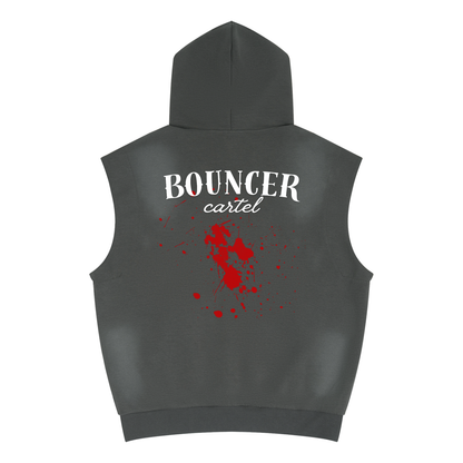 CYBERIA - BOUNCER CARTEL - Unisex Vintage Wash Sun Fade Sleeveless Hoodie