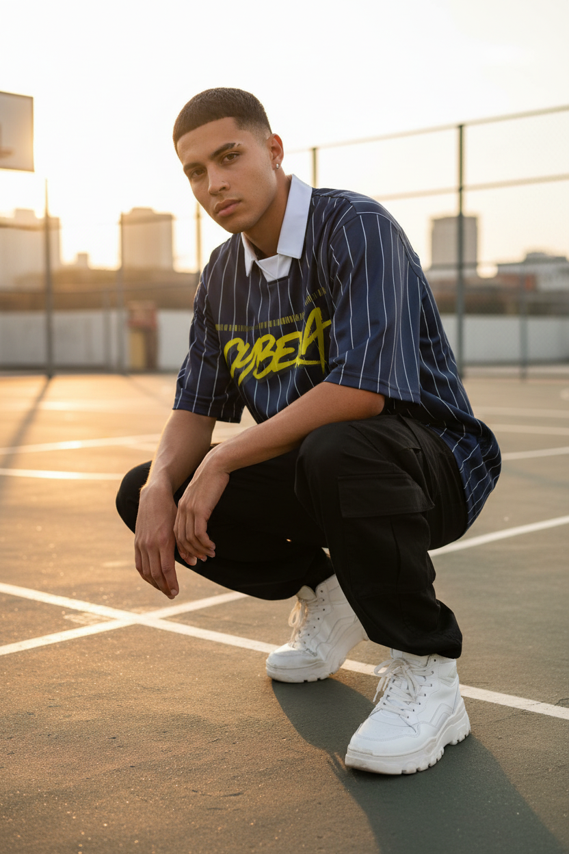 Brazilian Male – Basketball Court Crouch