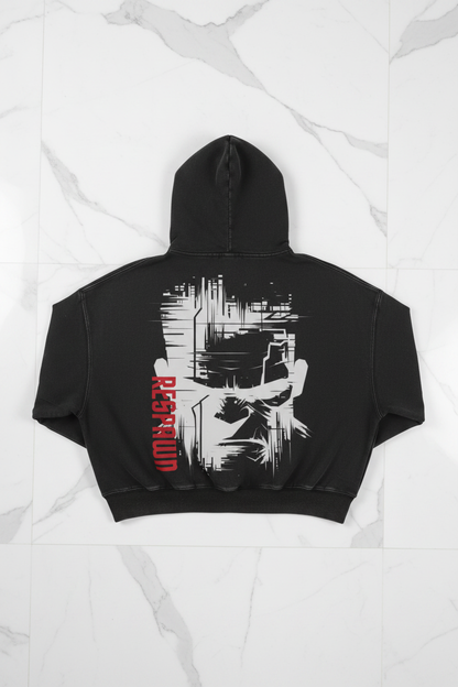 BRUTE Hoodie - Overhead, White Marble