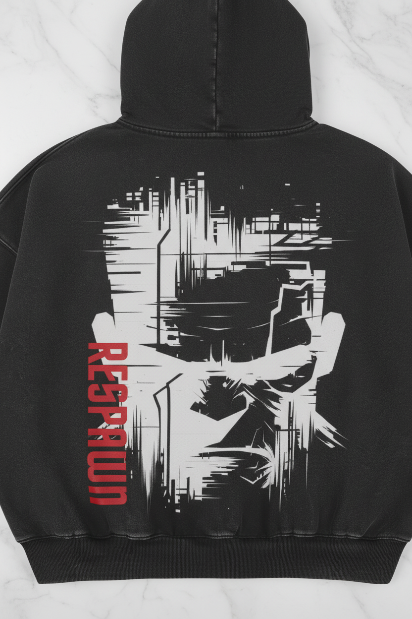 BRUTE Hoodie - Ultra Tight Crop, Solid White Marble