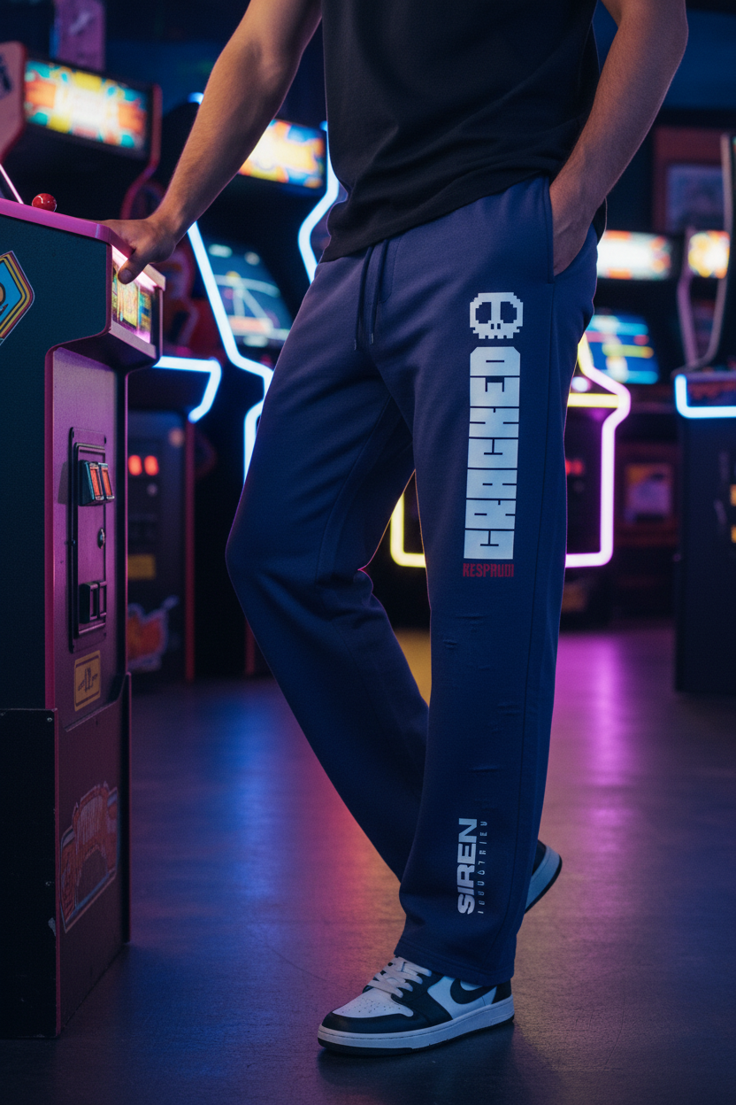 CRACKED Sweatpants – Arcade Lean