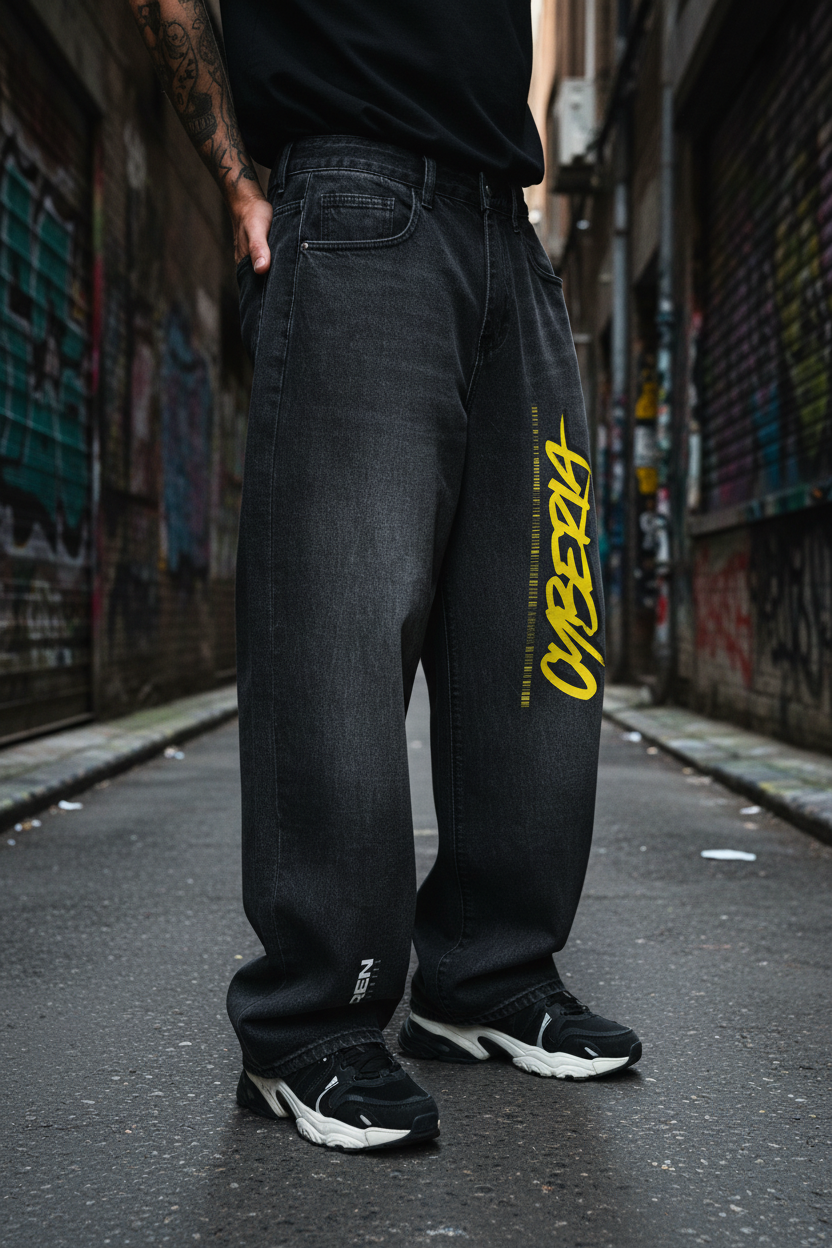 CYBERIA Barrel Jeans - Alleyway