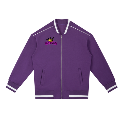 CYBERIA - VAPORIZERS - Contrast Piping Zip Bomber Jacket