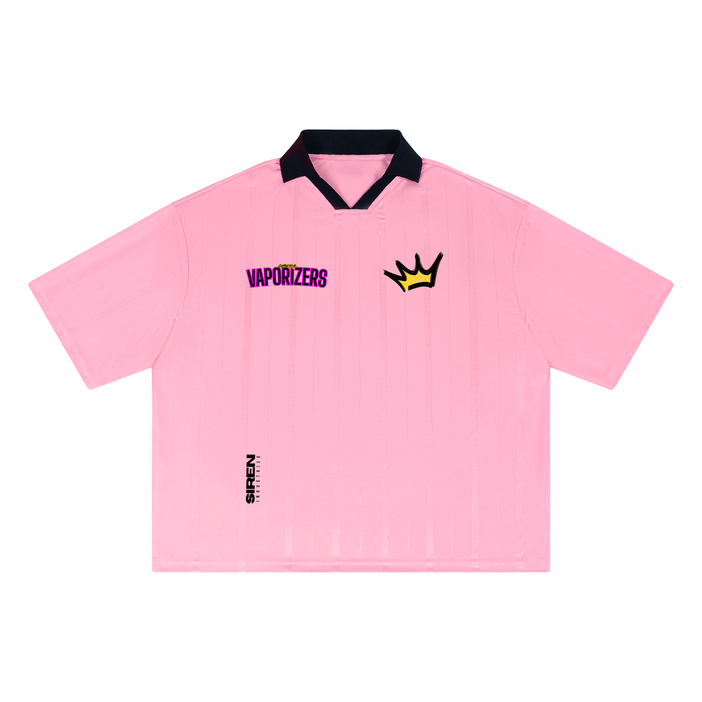 CYBERIA - VAPORIZERS - Unisex Striped Boxy Soccer Jersey