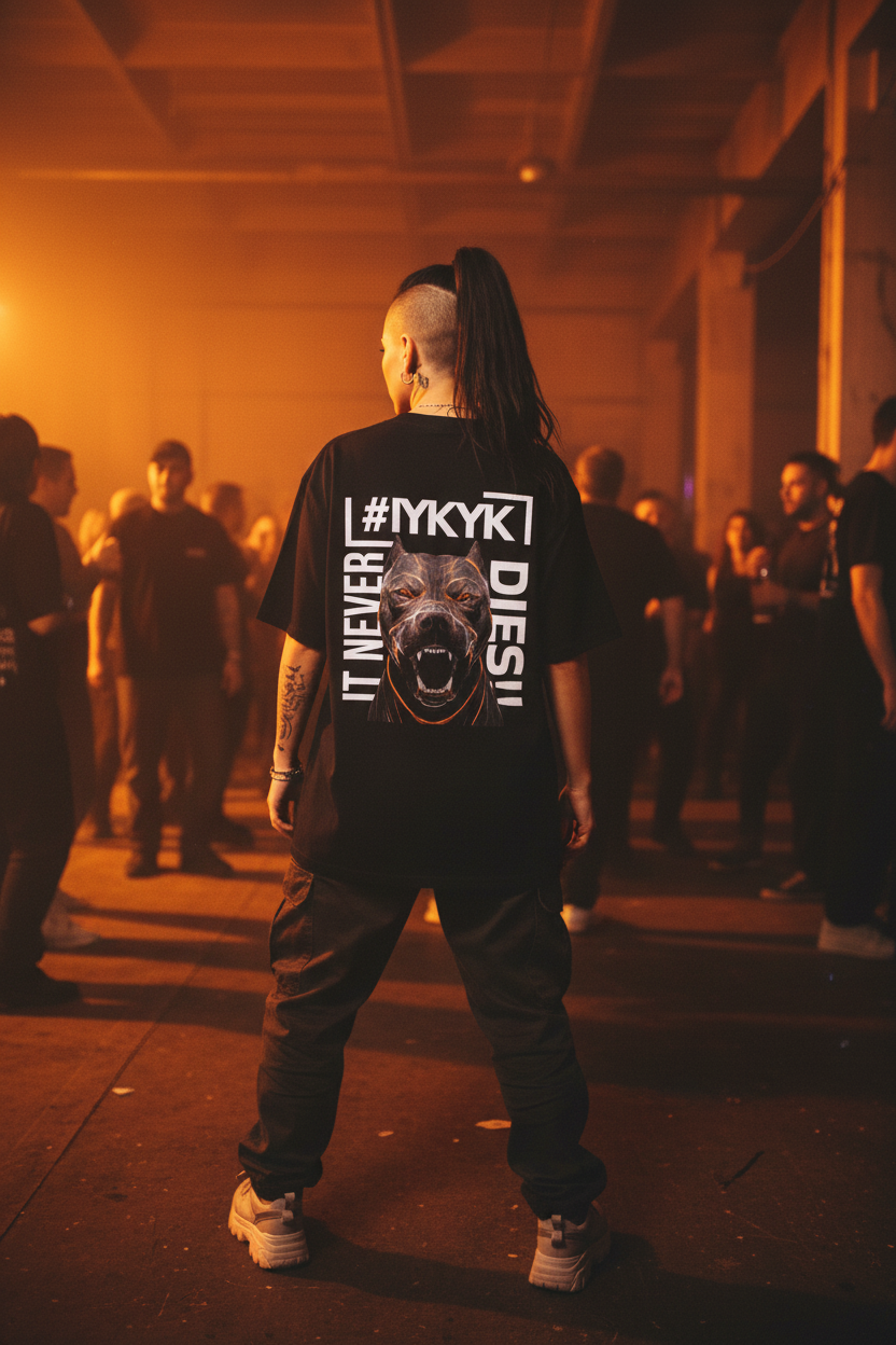 Female Gabber Orange Rave 1