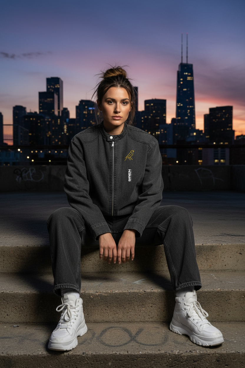 Female model – rooftop