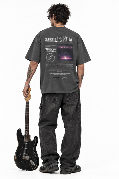Full-body studio view of the AERIAL BURIAL backprint