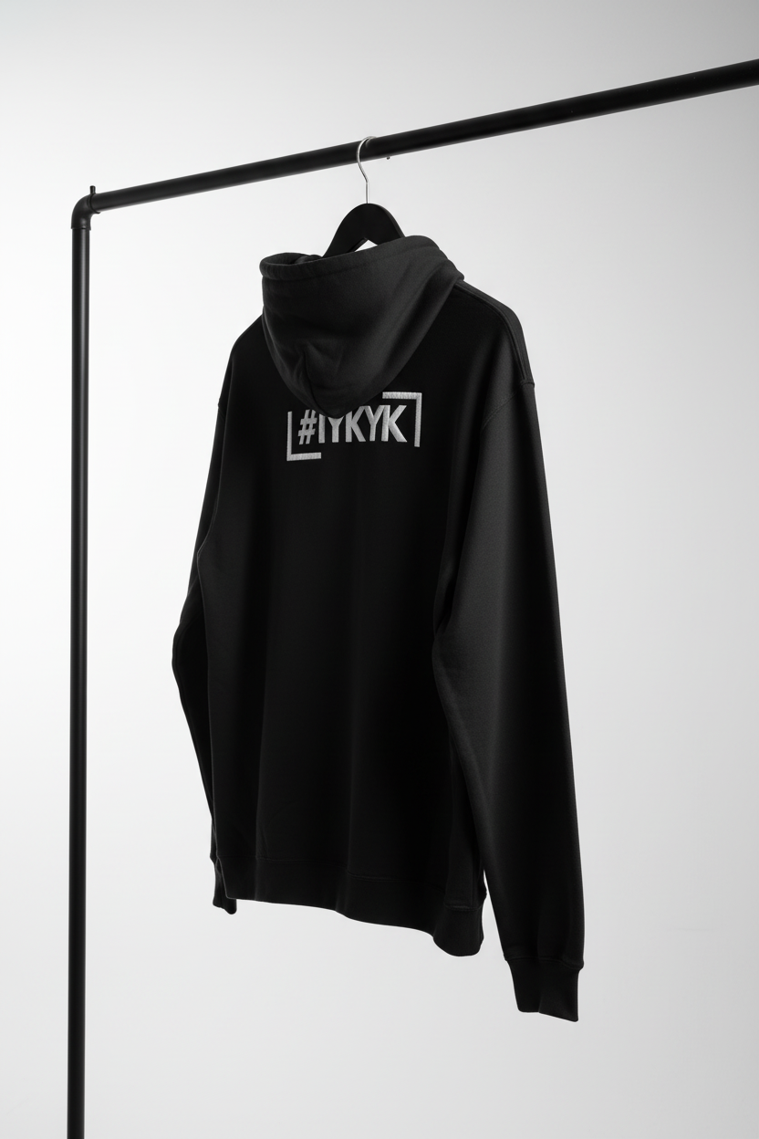 IYKYK Zip Hoodie – Back Angled