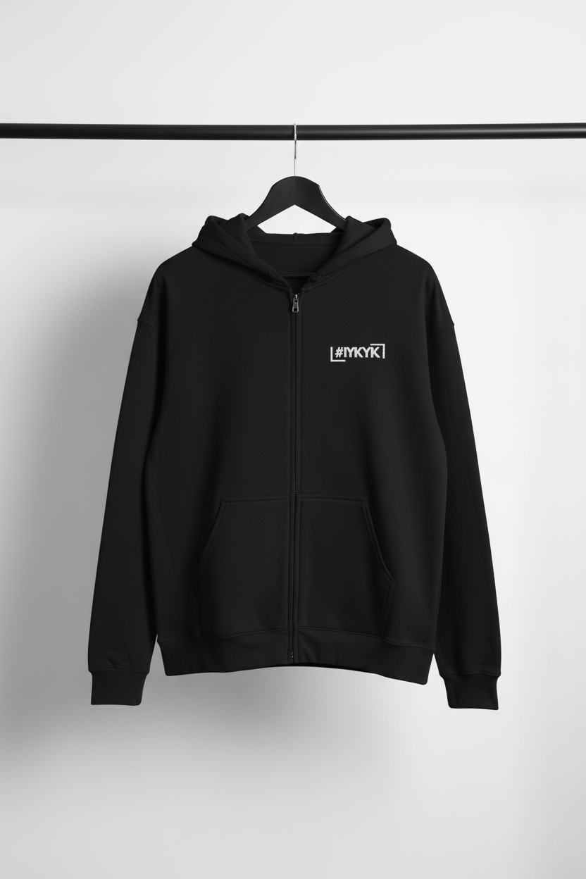 IYKYK Zip Hoodie – Front Full