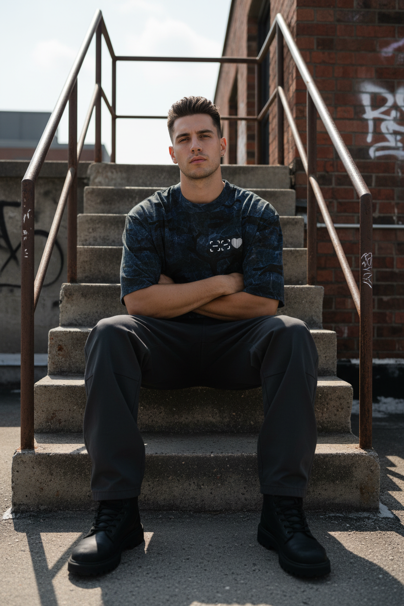 Pose 7 – Male seated