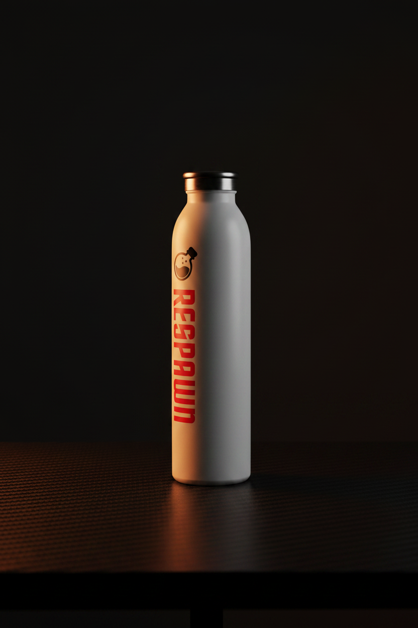 RESPAWN Bottle – Carbon Orange Side Glow