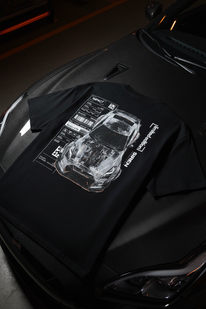 SIREN INDUSTRIES GTR Black Tee Orange Lighting