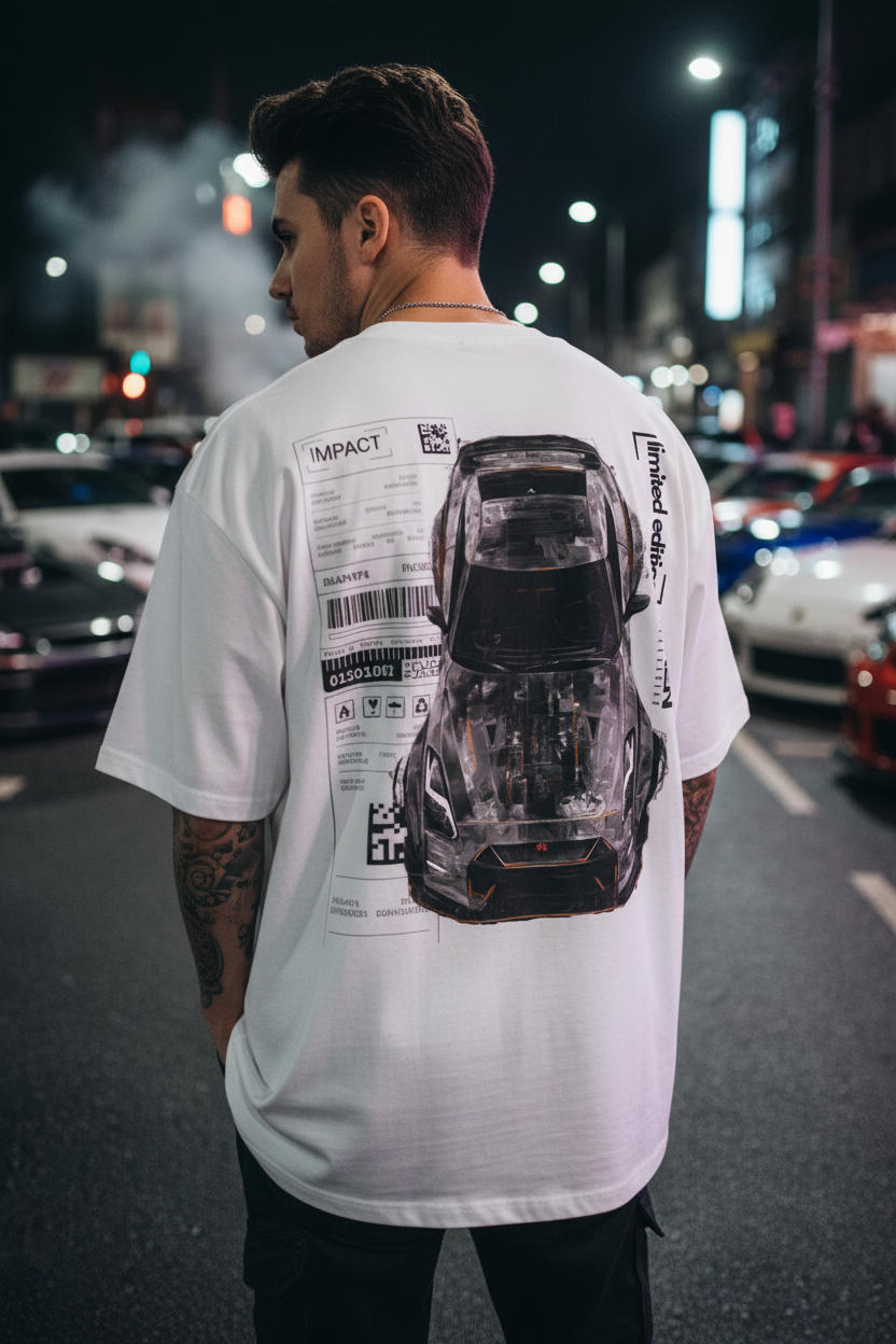 SIREN INDUSTRIES GTR Tee Print Close-Up