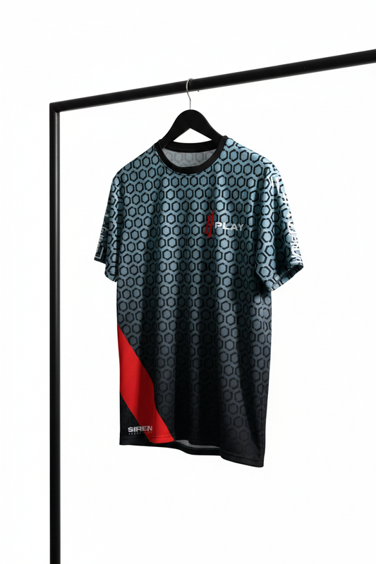 Teal Sports Shirt – Front Three-Quarter