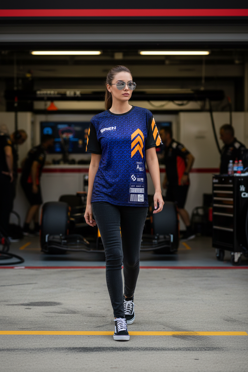 Walking confidently - front view