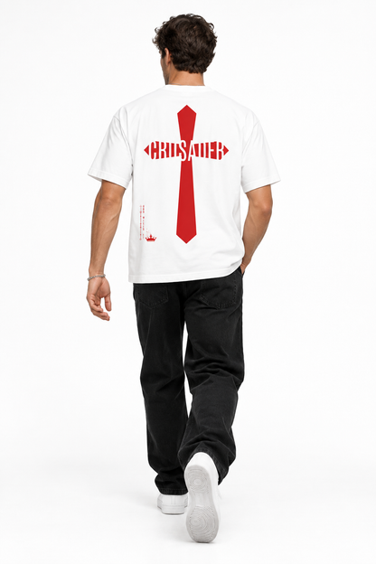 Walking pose white shirt