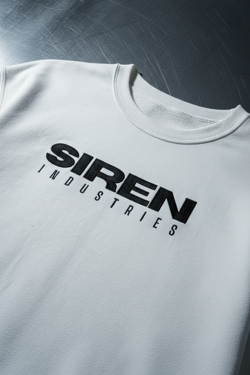 White Sweater - Brushed Metal with Dramatic Lighting